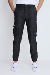 BLACK CARGO TROUSER - VENARI